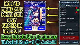 Cara Membuat Mod Menu Game Android